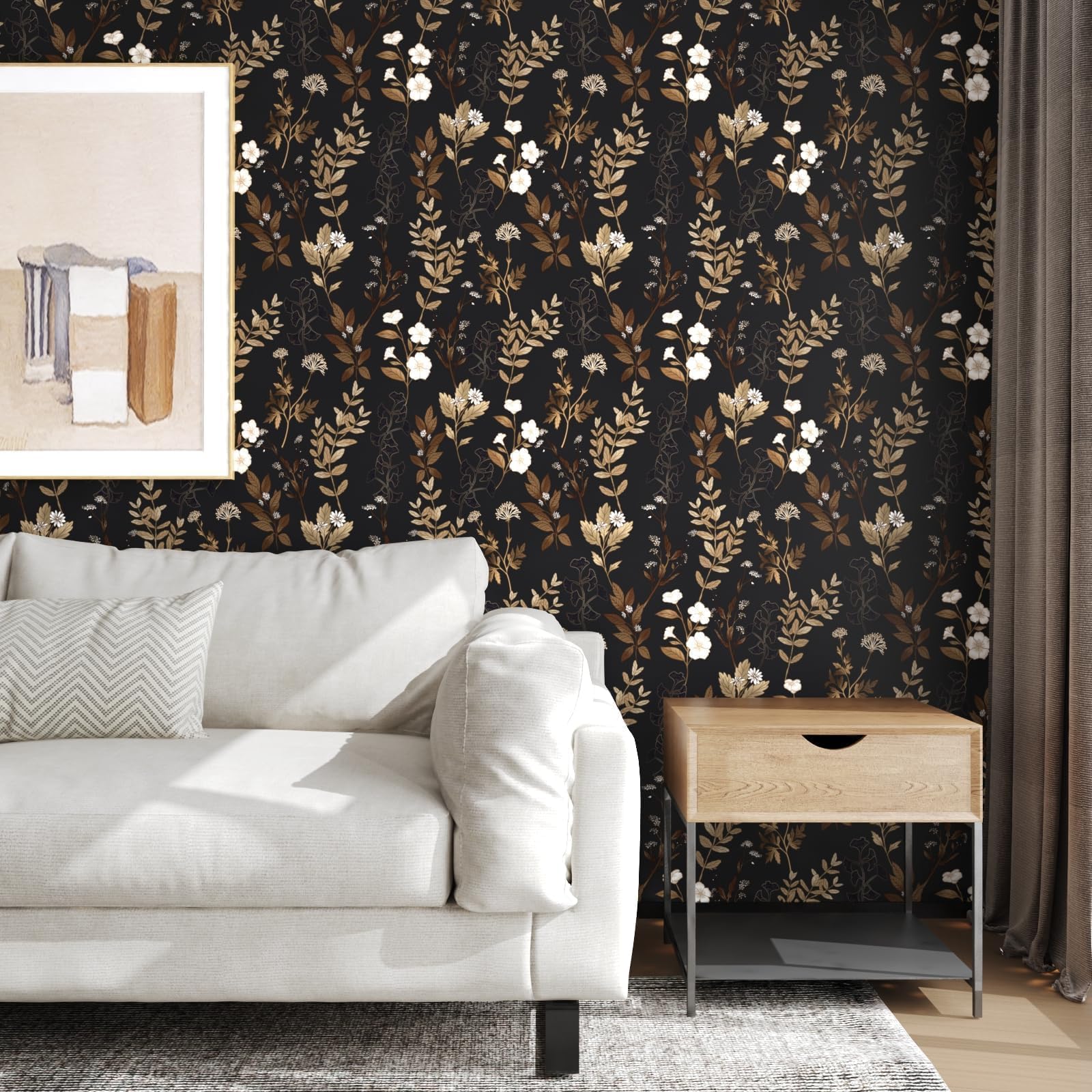 Fvlow drawer-front decor using wallpaper for cohesive furniture styling