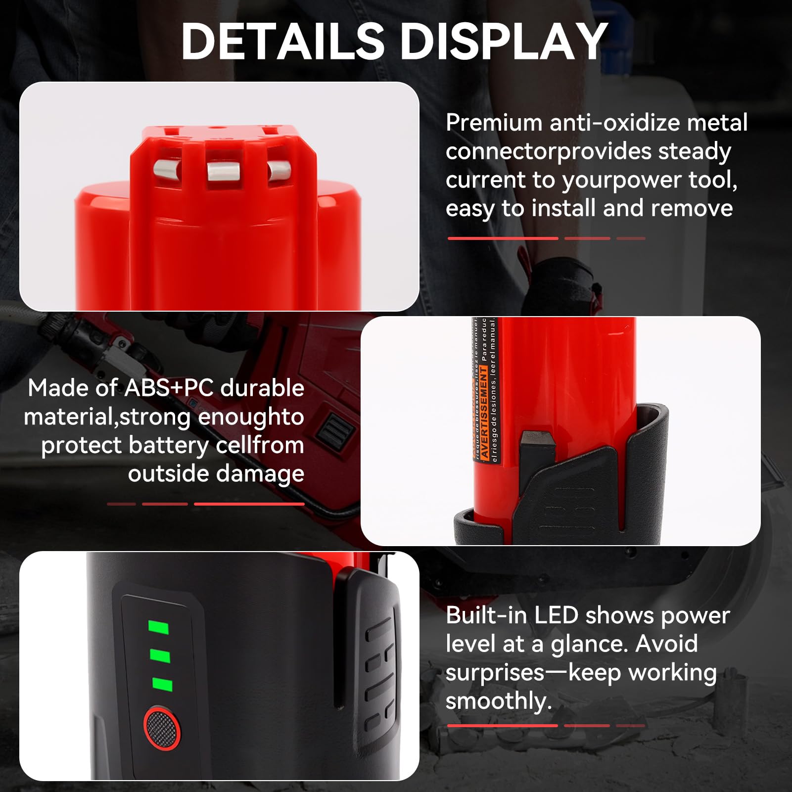 FWBRCR advanced safety cells prevent overheating during use.