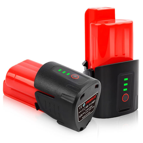 FWBRCR LED 12V battery indicator shows real-time capacity.