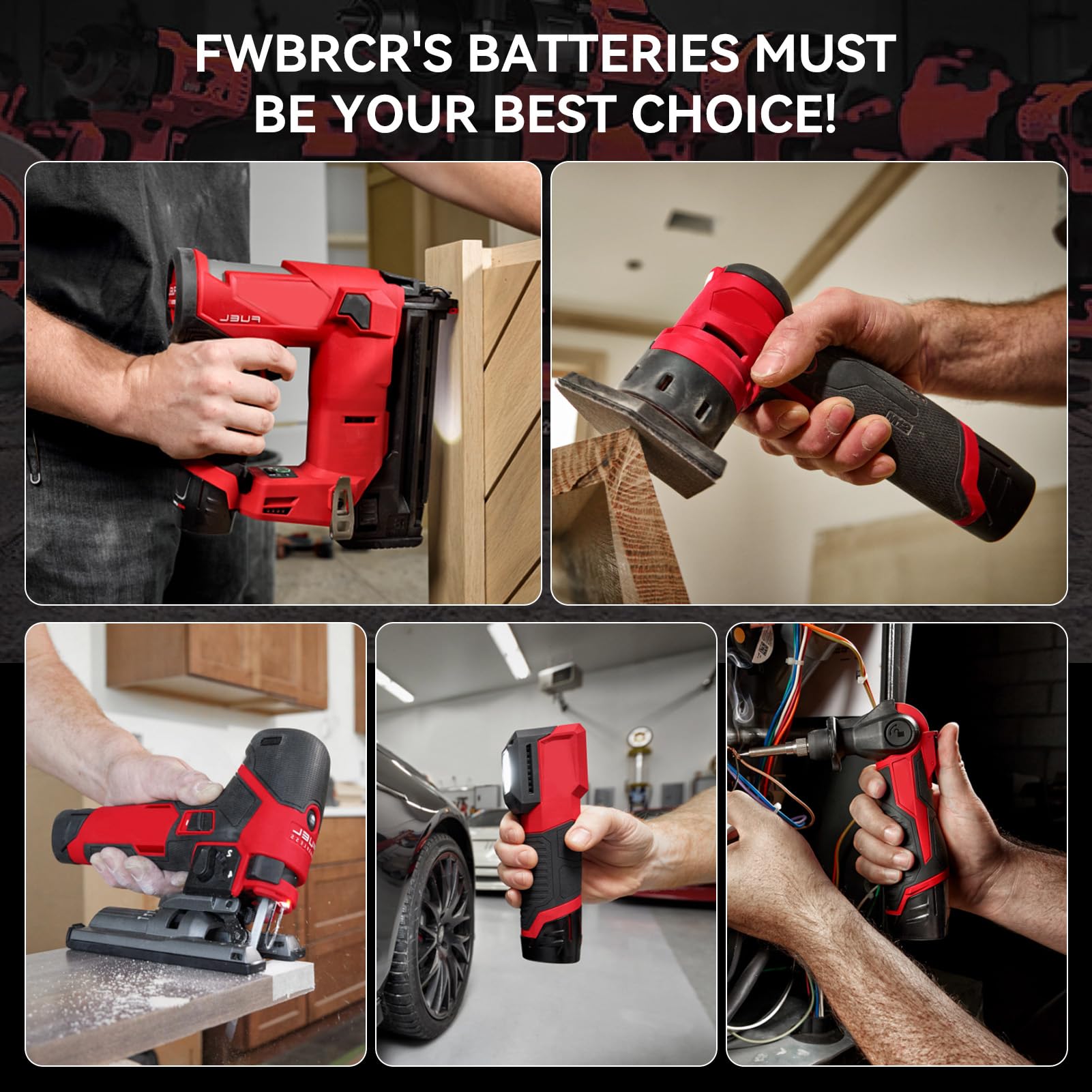 FWBRCR upgrade-ready 12V battery for durable tools.