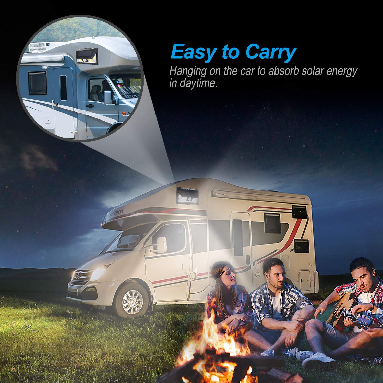 Fwieurow night safety light detects motion to brighten entryways.