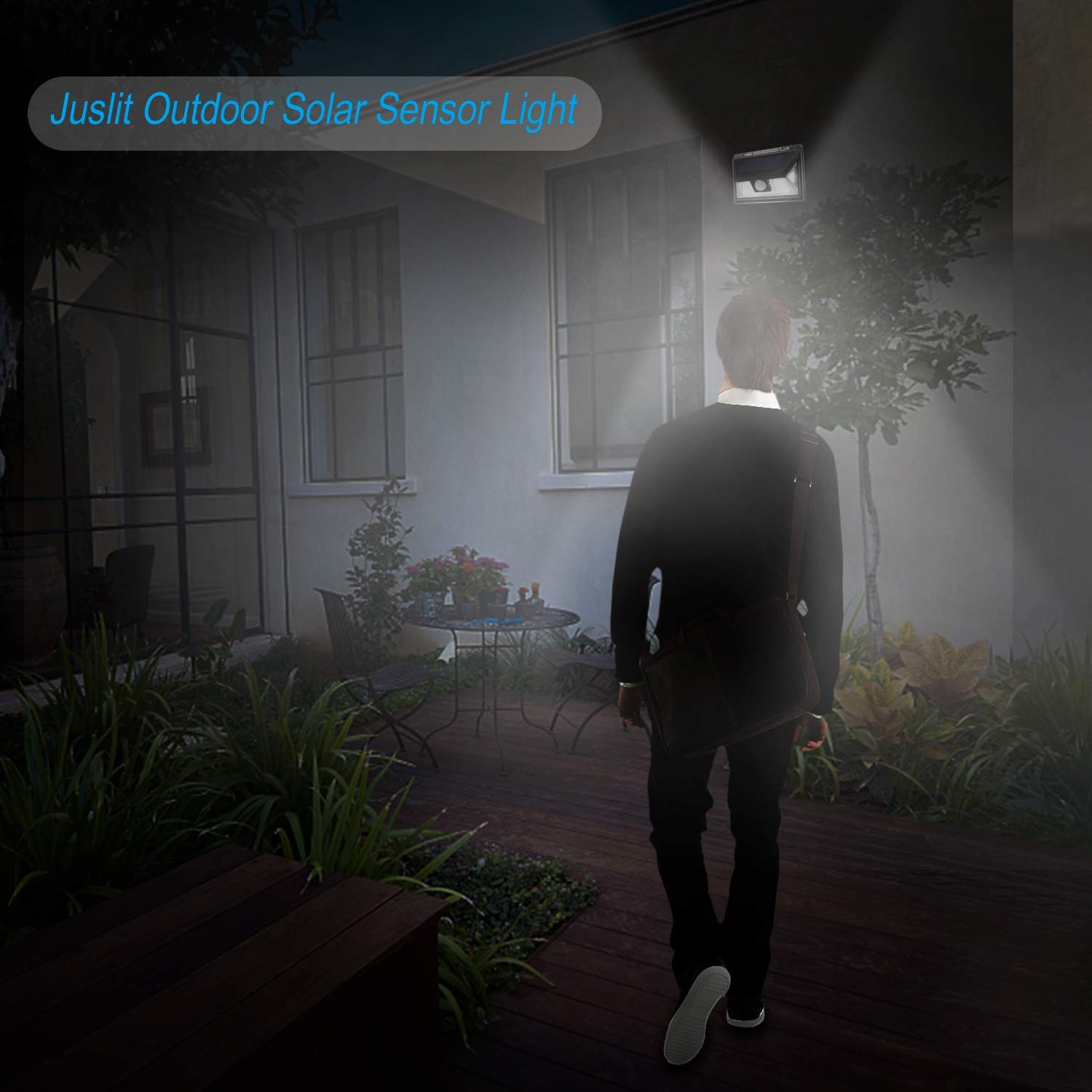 Fwieurow solar panel charging battery powers long-lasting night lighting.