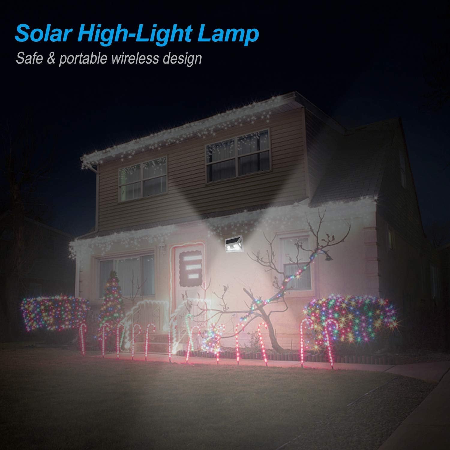 Fwieurow IP65 waterproof solar lights withstand rain for reliable night lighting.