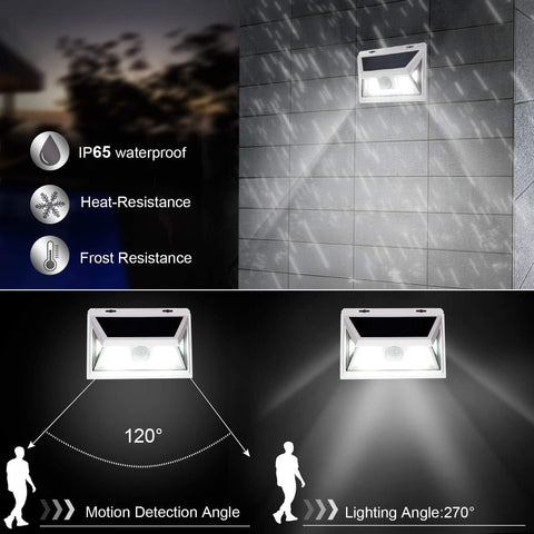 Fwieurow waterproof IP65 design endures rain for year-round outdoor use.