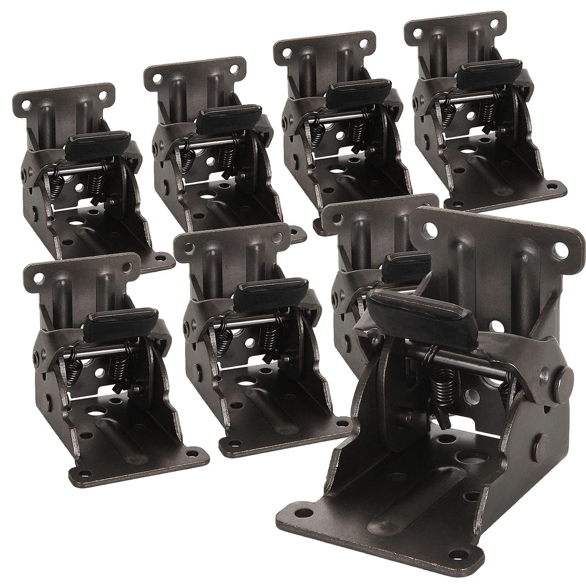FWEEK 8-pack table leg folding brackets close-up, illustrating sturdy build for safe collapsible tables.