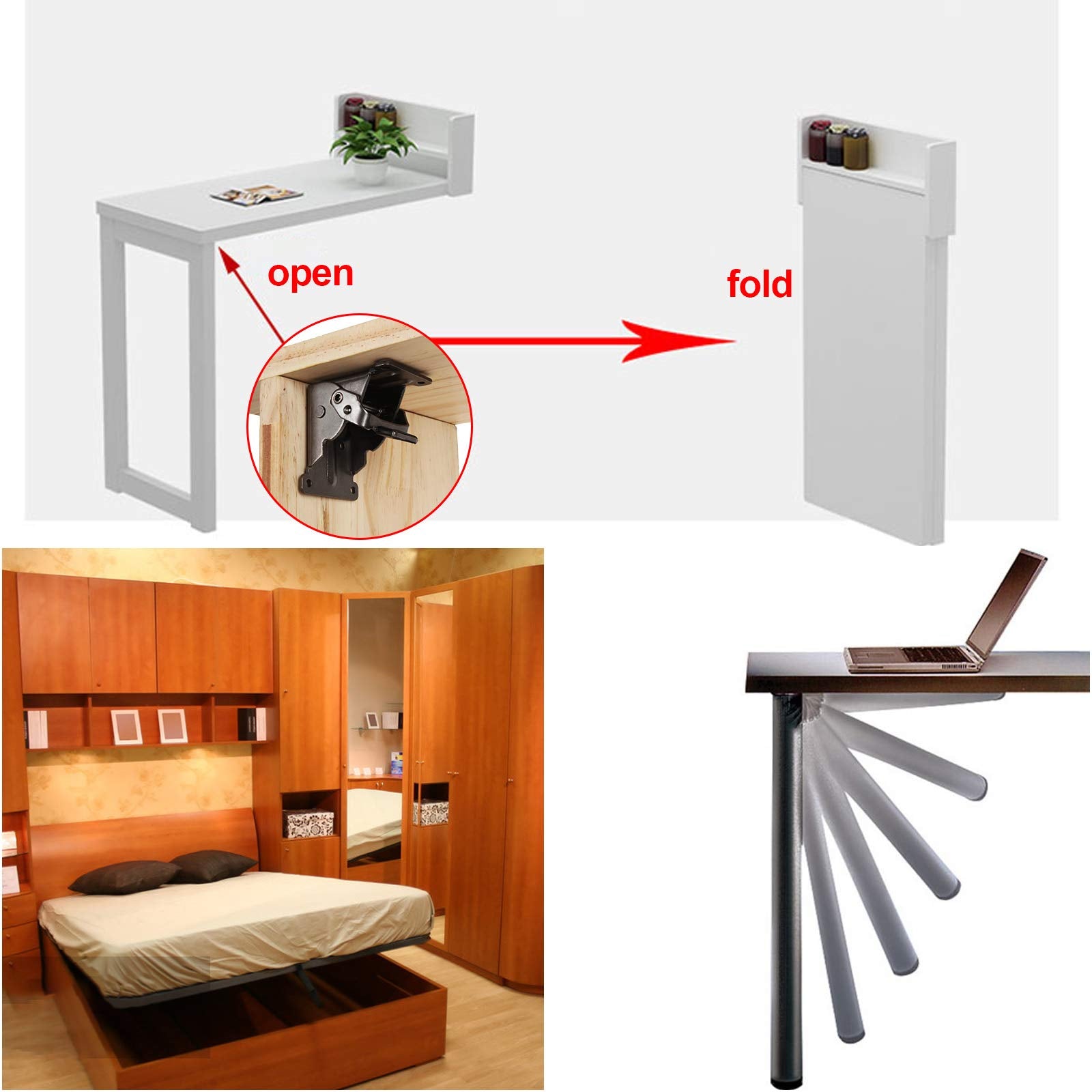 FWEEK included screws and hardware ensure a tidy, ready-to-use folding setup.