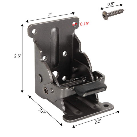 FWEEK self-locking hinge mechanism in action, offering secure open positions for versatile furniture.