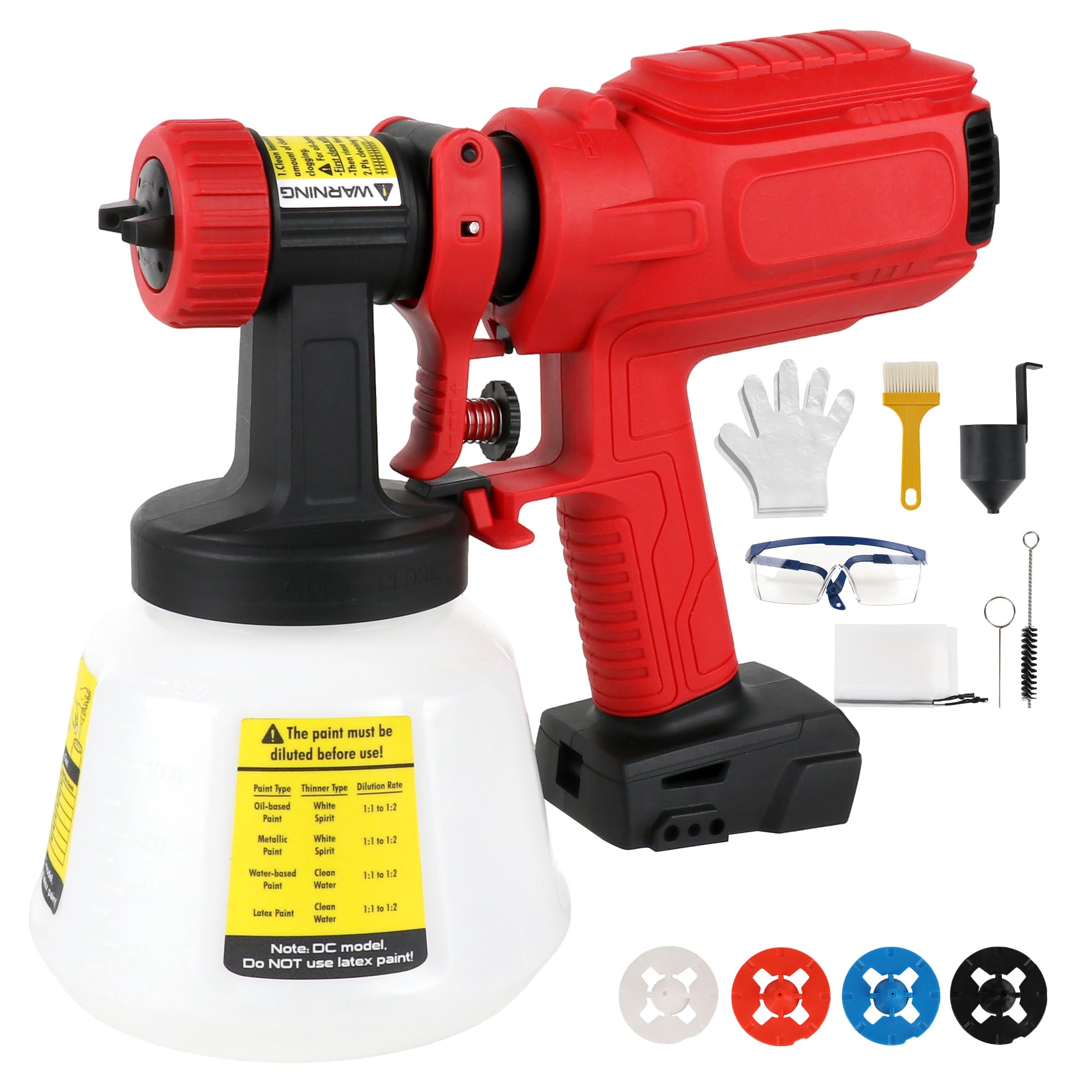FXAFXA cordless paint sprayer with Milwaukee compatibility for cord-free indoor projects.