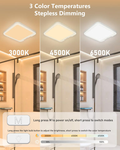 FYLXURO 3 color temperatures for warm neutral and cool lighting