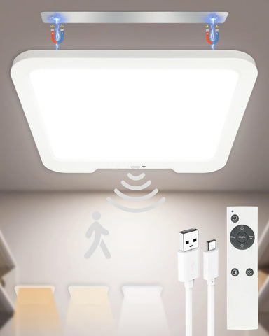 FYLXURO rechargeable ceiling light with remote control for easy hands-free operation