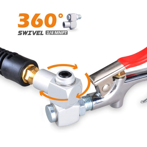 FYPower 360-degree swivel connector for easy maneuverability around tools