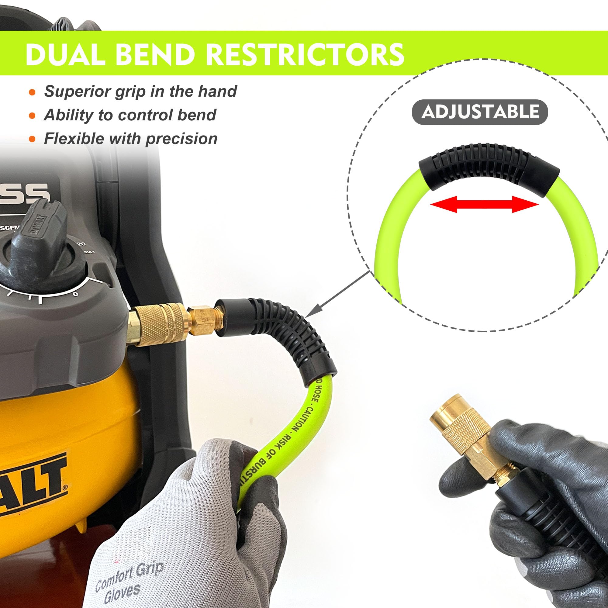 FYPower quick-coupler kit 1/4-inch enables rapid tool changes.