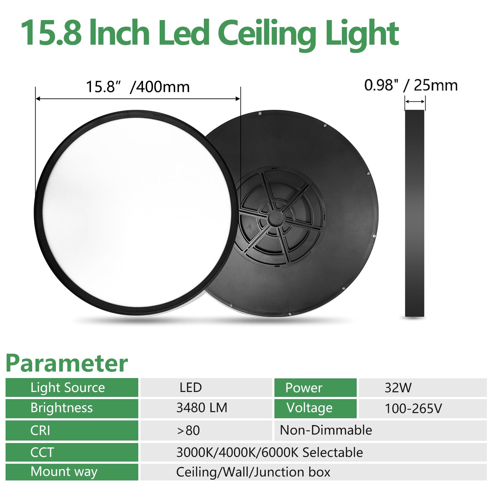 FY WISDOM FLY LIGHTING color temperature selector demonstrates 3000K/4000K/6000K options