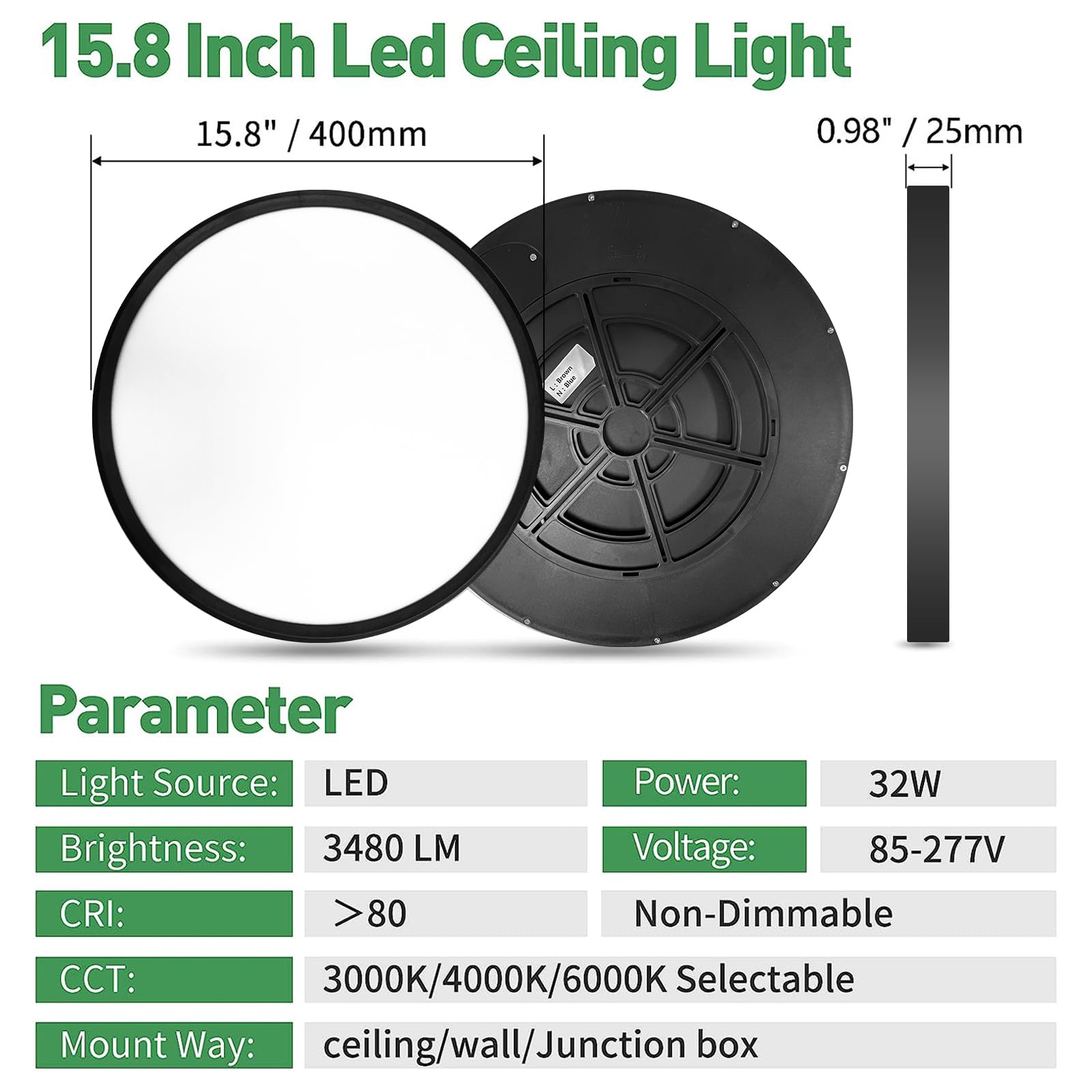 FY WISDOM FLY LIGHTING 3480lm at 32W saves energy while brightening spaces.