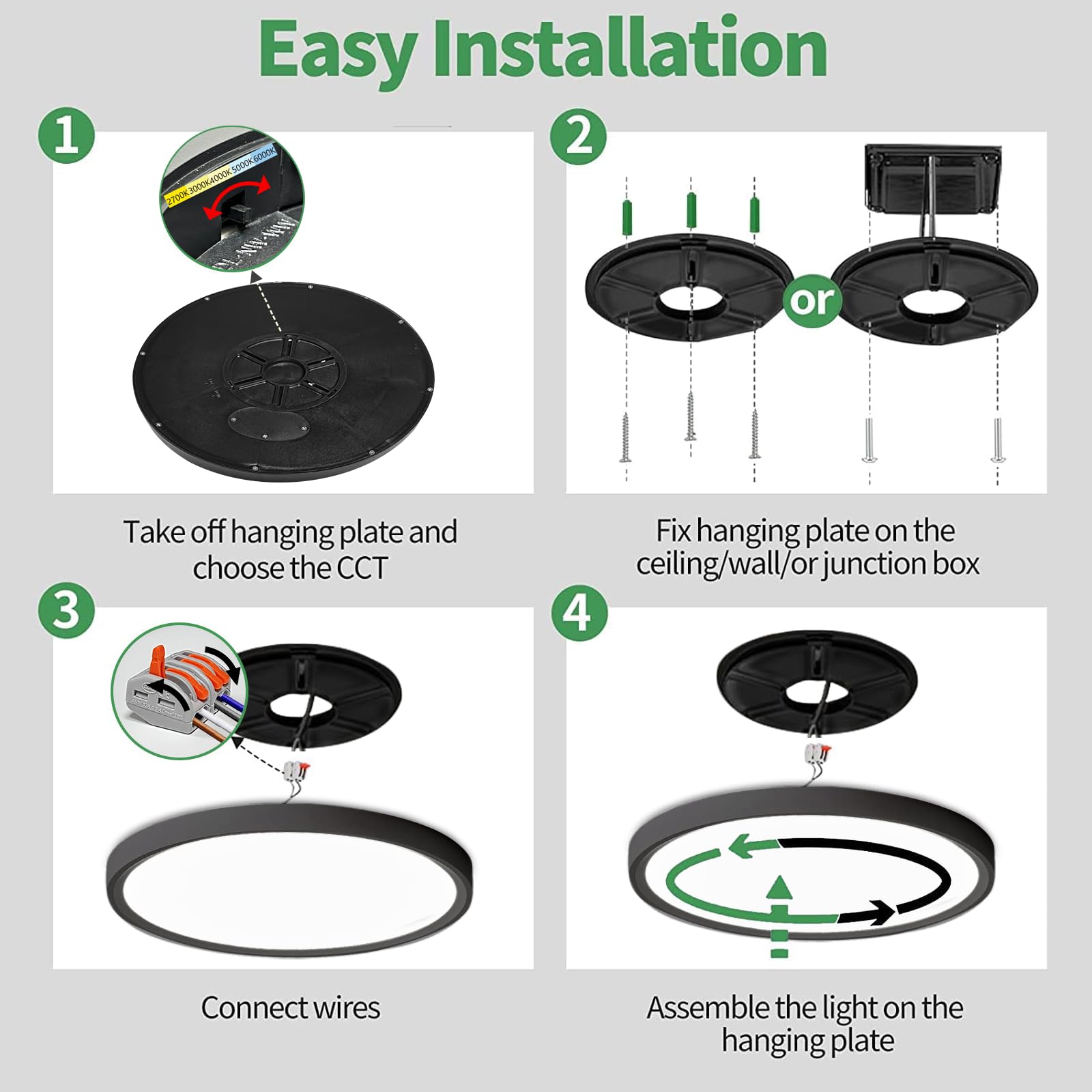FY WISDOM FLY LIGHTING 6PK black finish suits modern interiors