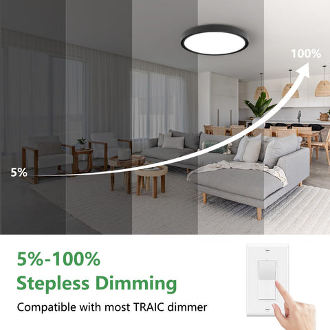 FY WISDOM FLY LIGHTING 6PK low-profile design fits tight ceilings