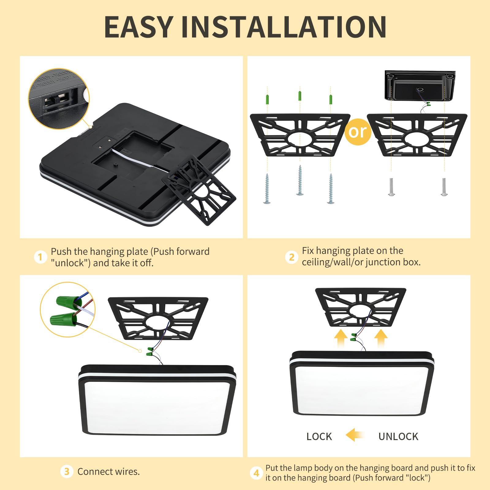 FY Wisdom Fly Lighting easy installation with quick-fit instructions.