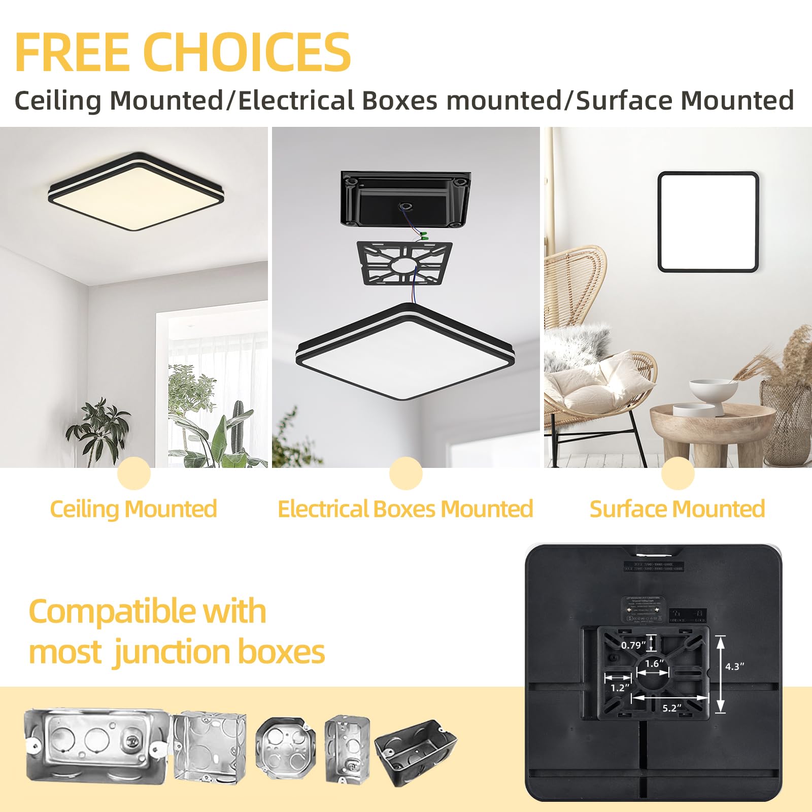 FY Wisdom Fly Lighting wet-rated, dust-sealed design withstands kitchens and bathrooms.