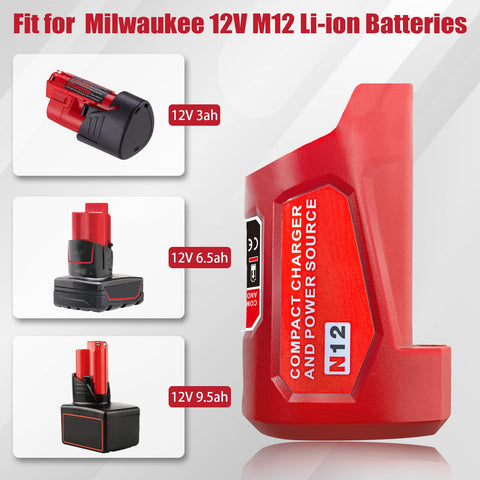 Fybemax LED charging indicator shows battery status at a glance.