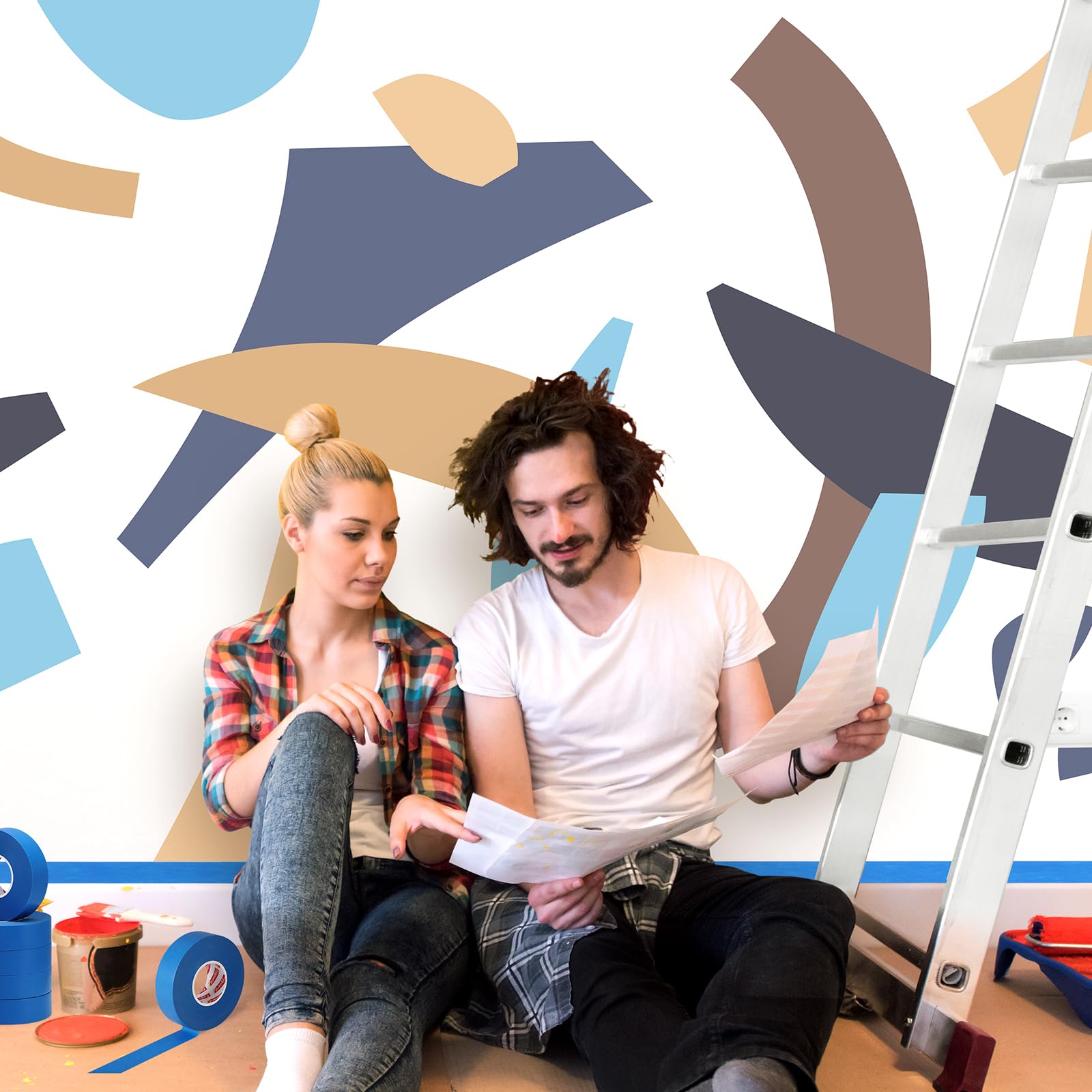 Fyguard masking tape for floor finishing and temporary marking tasks.