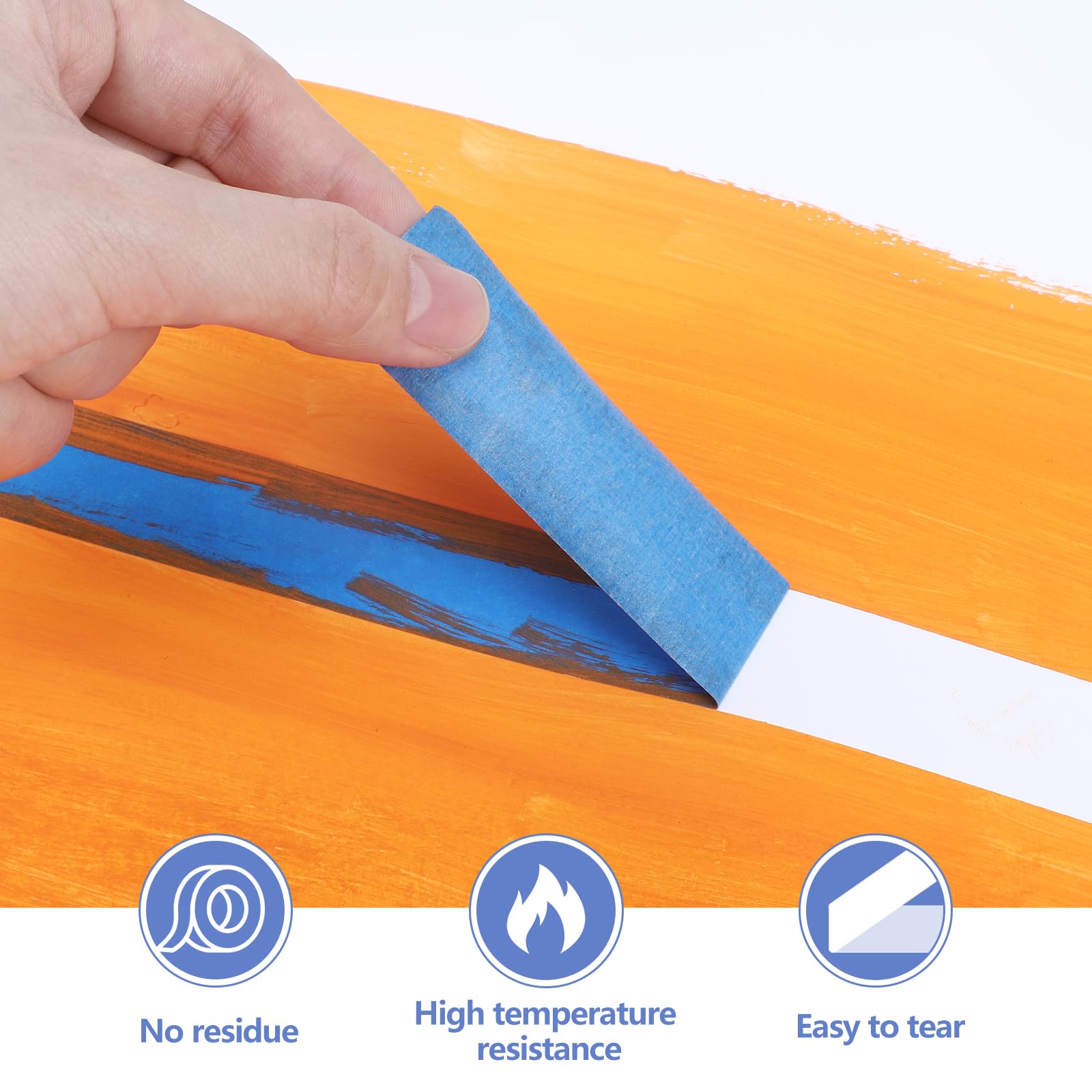Fyguard painter's tape for walls, glass and tiles ensuring sharp lines.