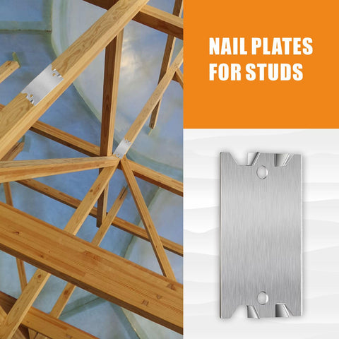 Fyjbnh nail plates protect studs, supporting safer building practices.