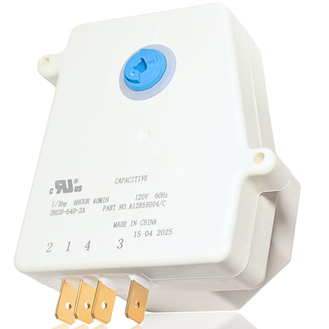 FYRIXY 5304526183 defrost timer front view showing compact replacement for Frigidaire units