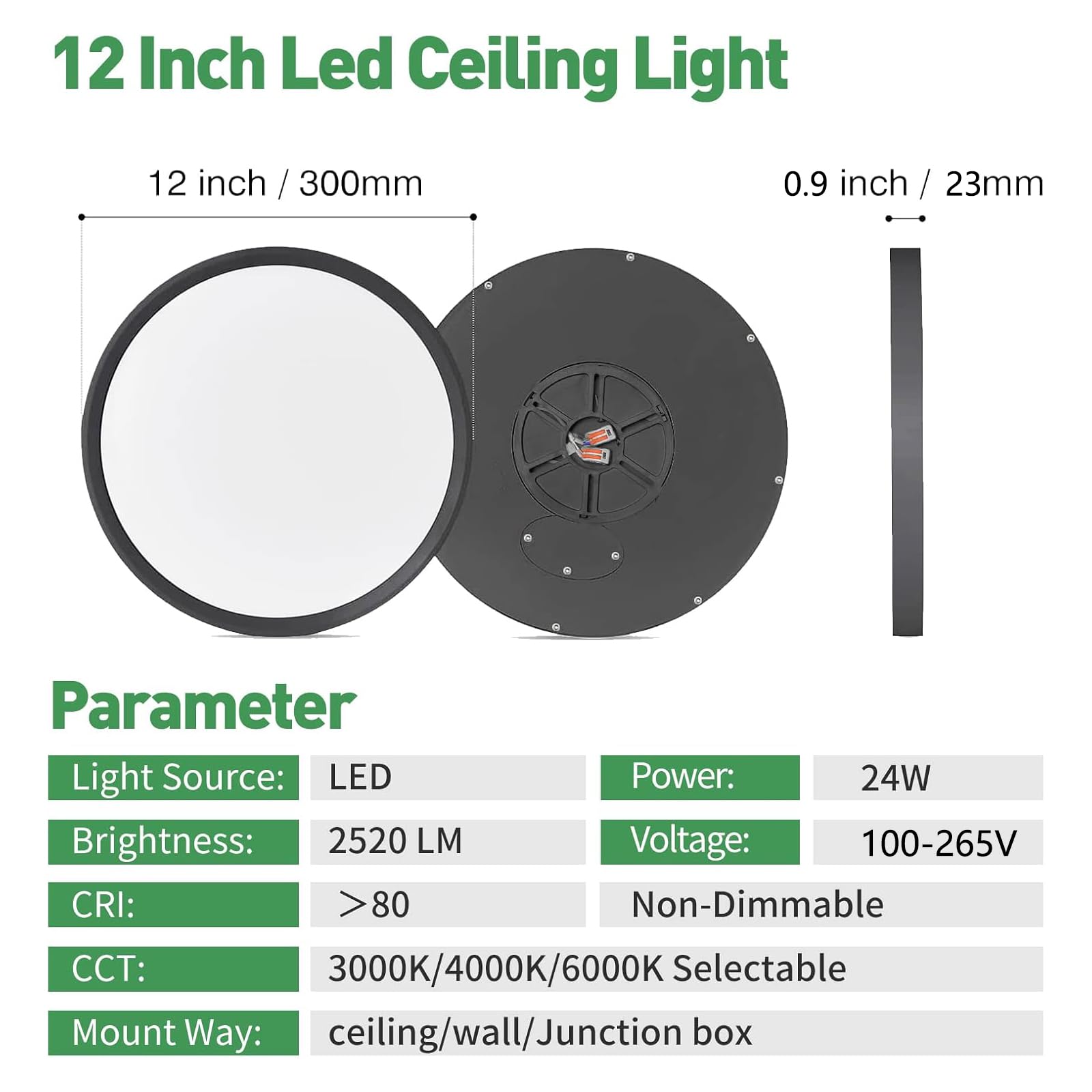 FY WISDOM FLY LIGHTING 12-inch flat panel demonstrates even, soft glow.