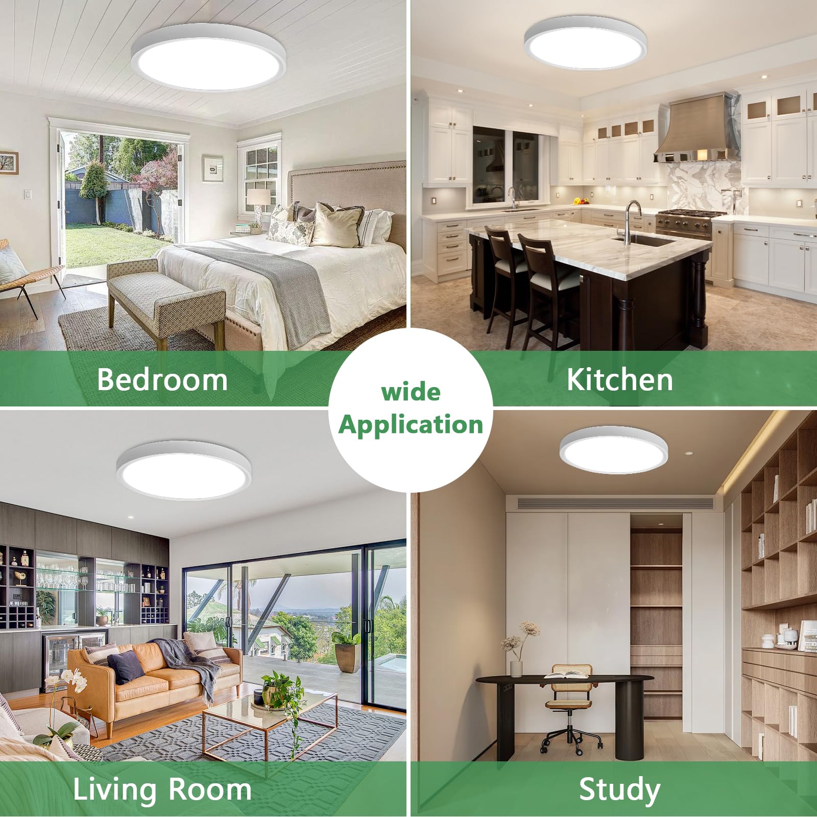 FY WISDOM FLY LIGHTING 20-inch flush mount ceiling install guidance