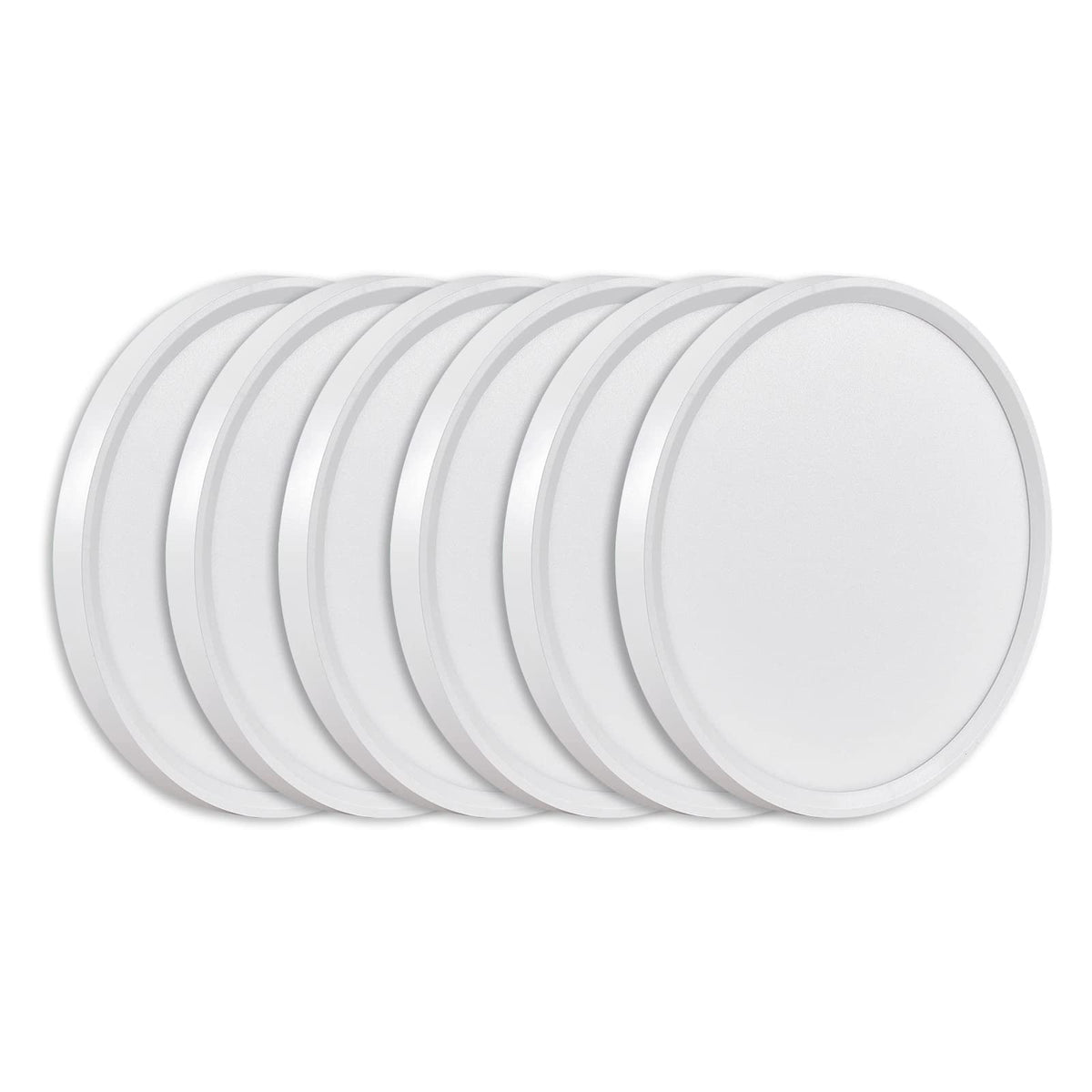 FY WISDOM FLY LIGHTING 6PK 9 Inch flush-mount close-up with slim profile for low ceilings