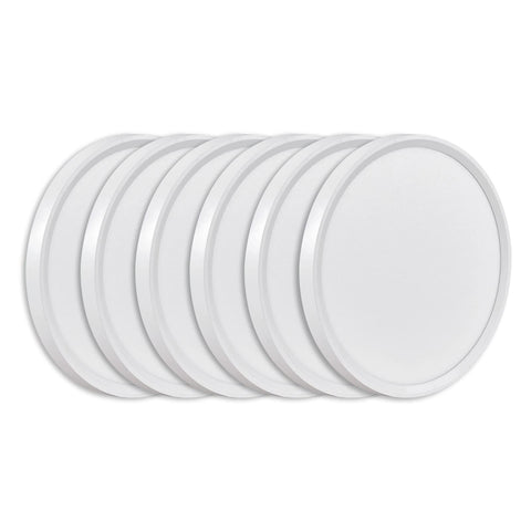 FY WISDOM FLY LIGHTING 6PK 9 Inch flush-mount close-up with slim profile for low ceilings