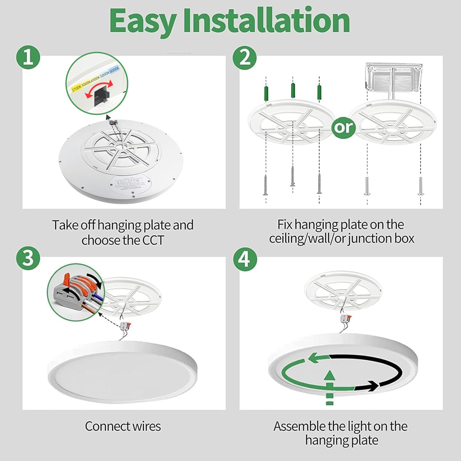 FY WISDOM FLY LIGHTING 24W, 2520 lumens, efficient bright output.