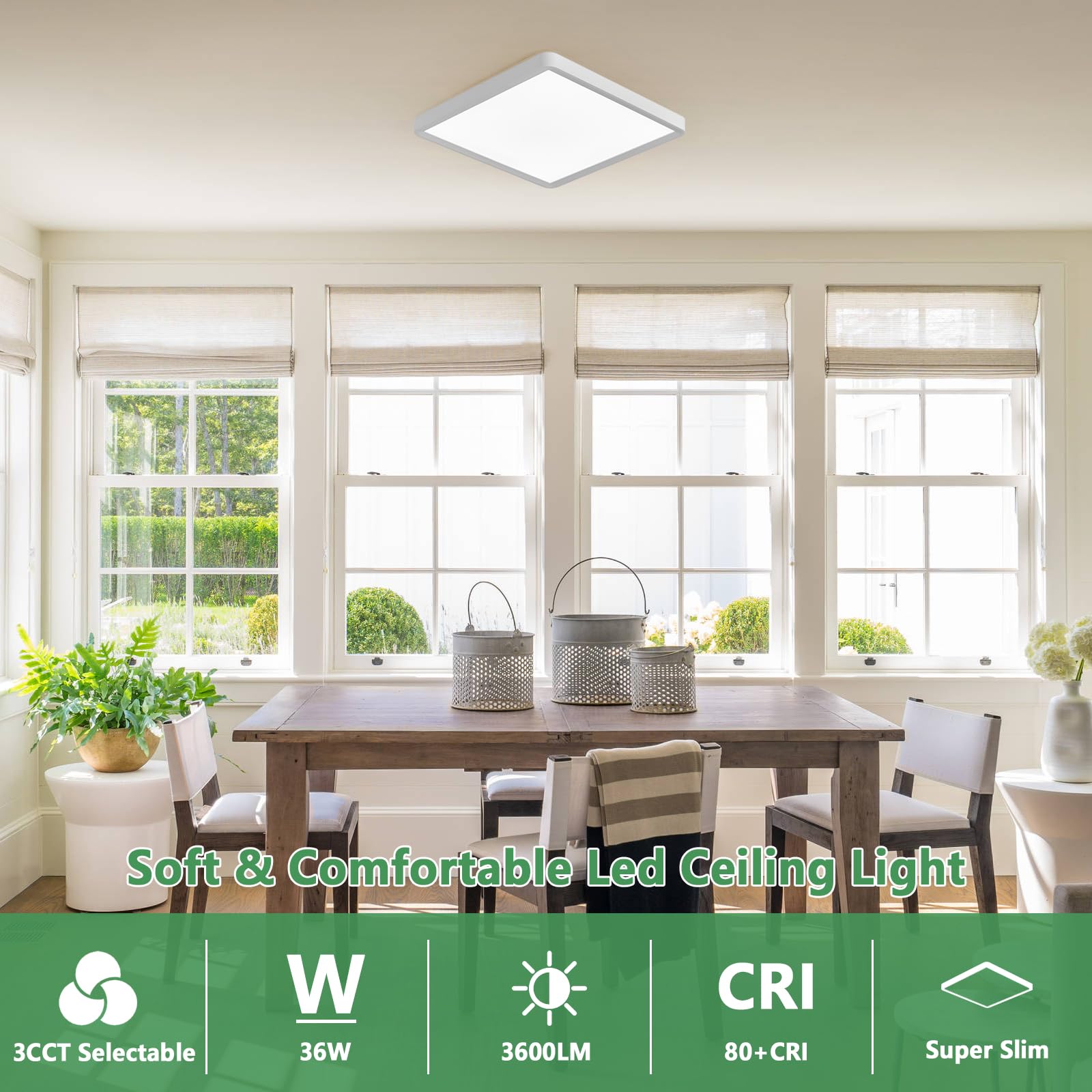 FY WISDOM FLY LIGHTING 360° soft coverage provides comfortable, even lighting across rooms
