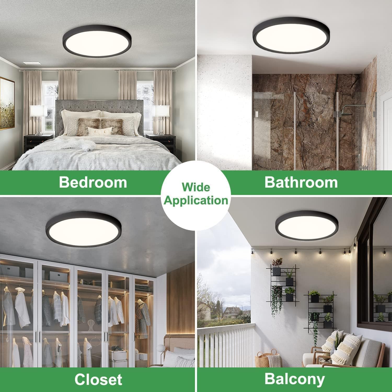 FY WISDOM FLY LIGHTING flush mount ideal for hallway, kitchen, bedroom spaces.