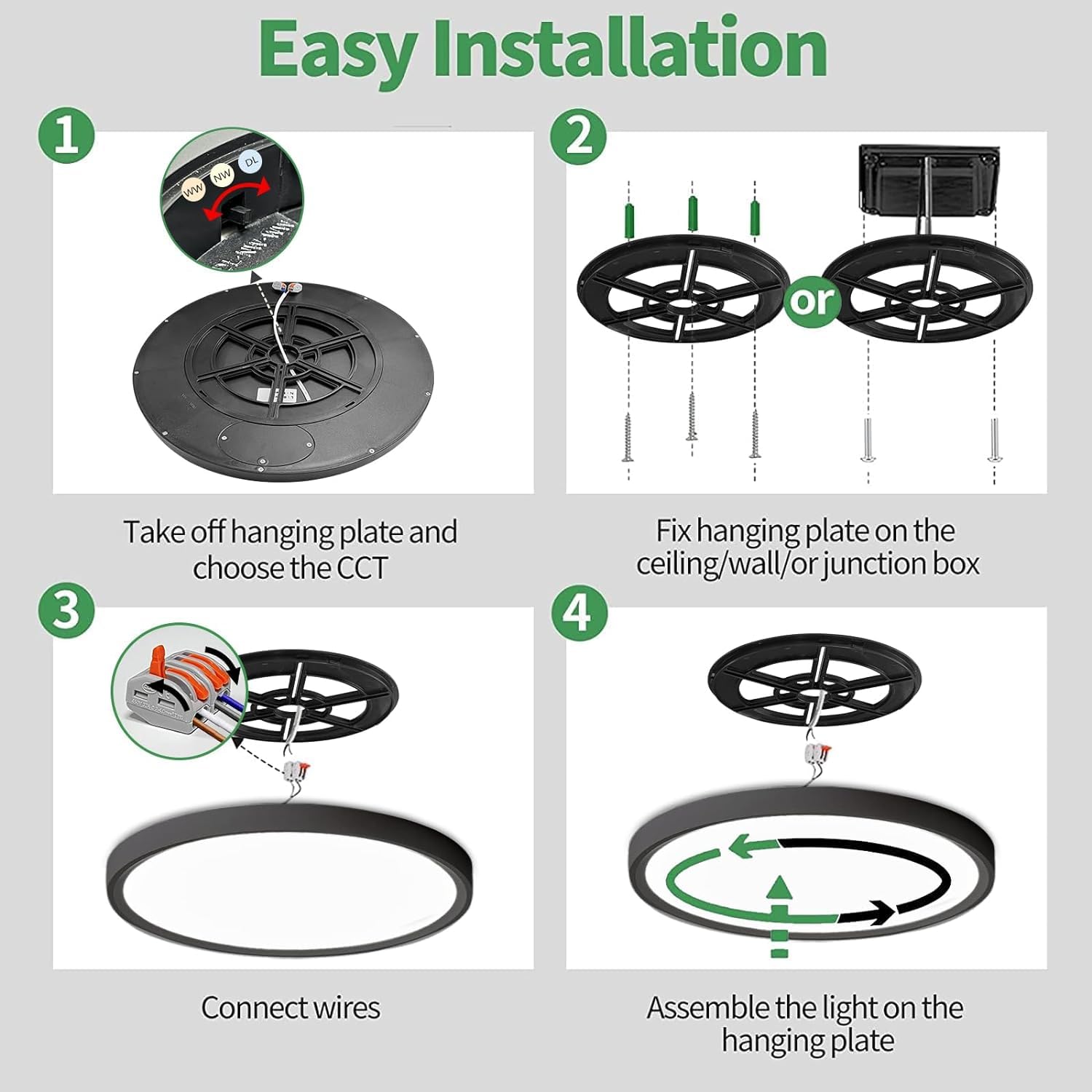 FY WISDOM FLY LIGHTING flush mount 3-year replacement warranty, reliable support.
