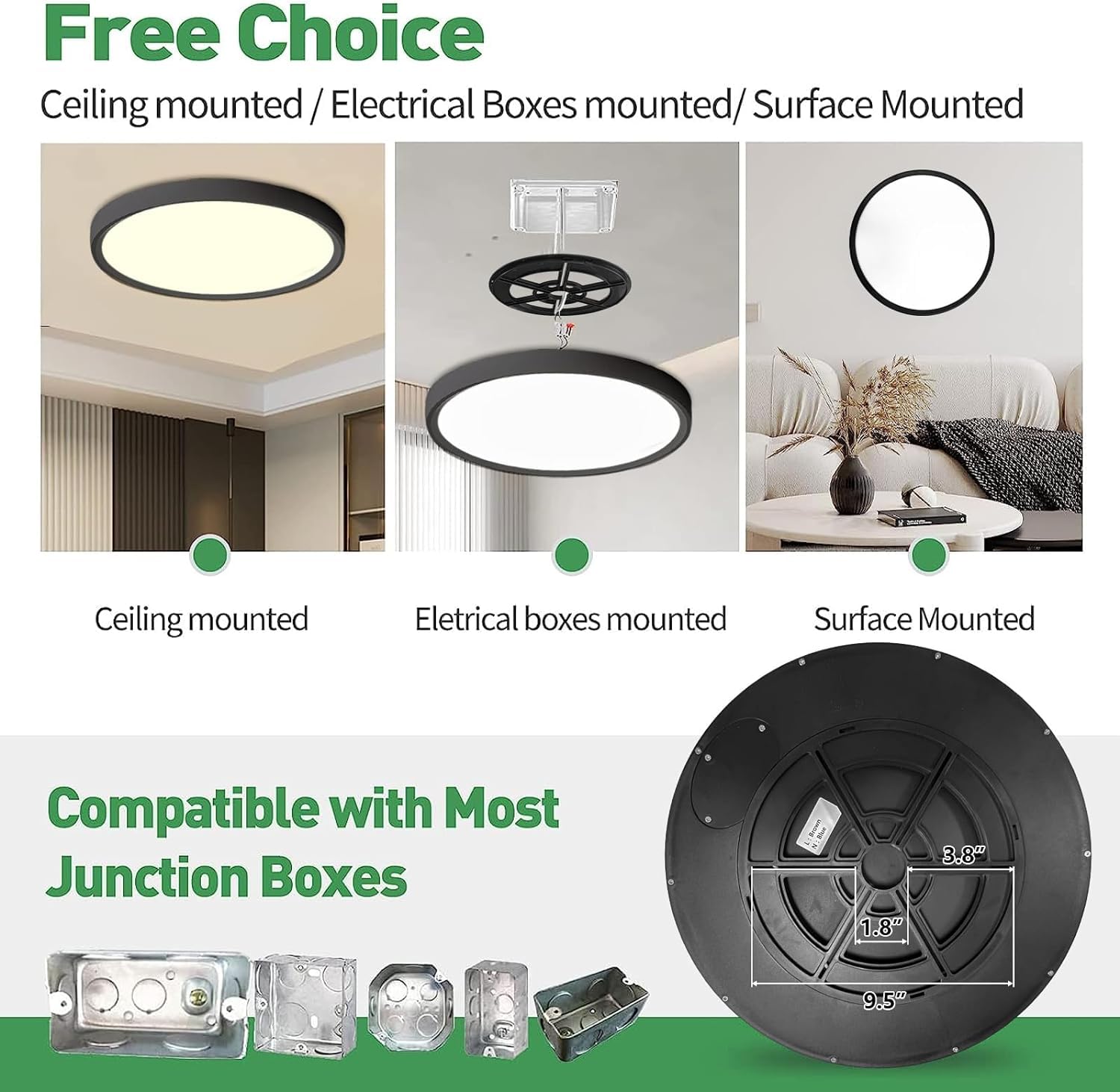 FY WISDOM FLY LIGHTING flush mount durable wet dust sealed housing for damp spaces.