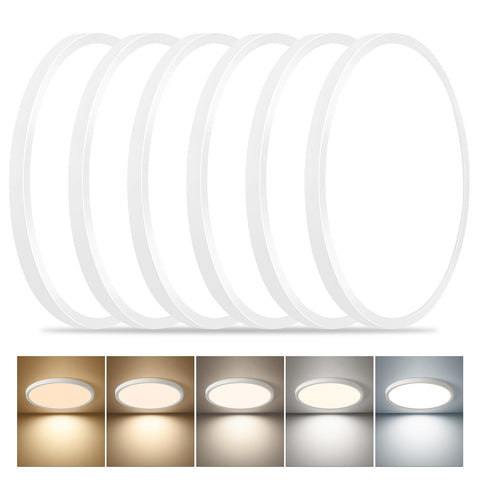 FY WISDOM FLY LIGHTING 6-pack LED flush-mount packaging showcases value and convenience.