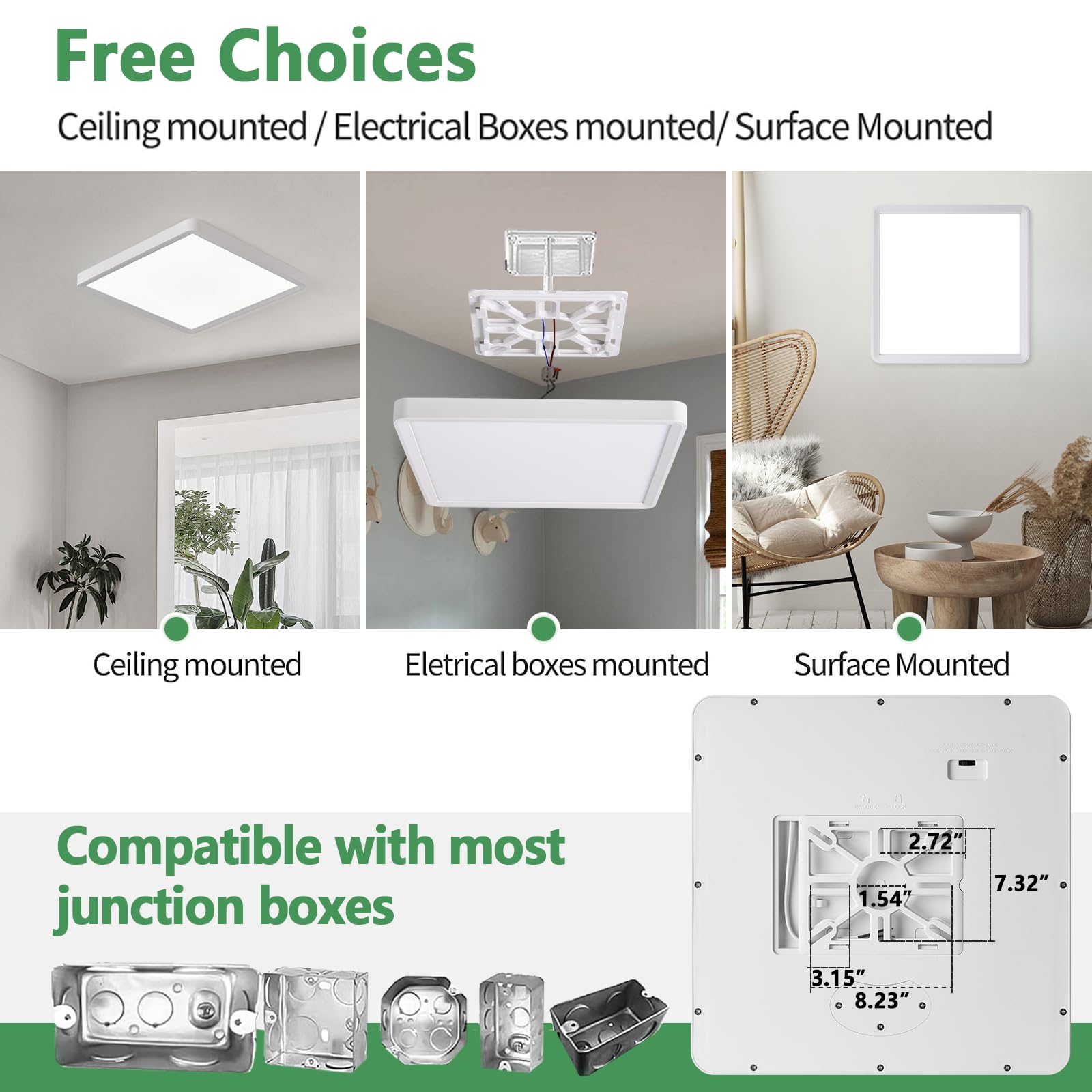 FY WISDOM FLY LIGHTING sealed panel resists dust and moisture for kitchens and baths