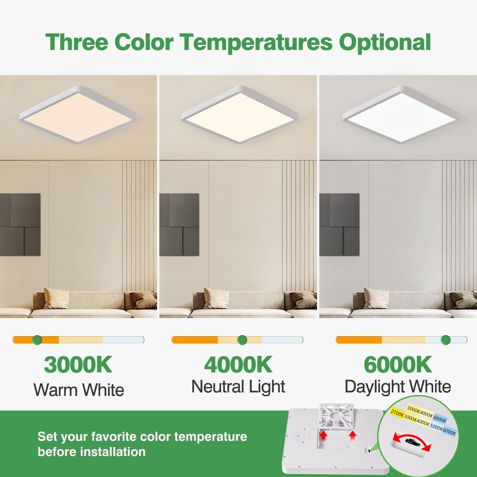 FY WISDOM FLY LIGHTING thin-profile ceiling light for low ceilings with glare-free brightness