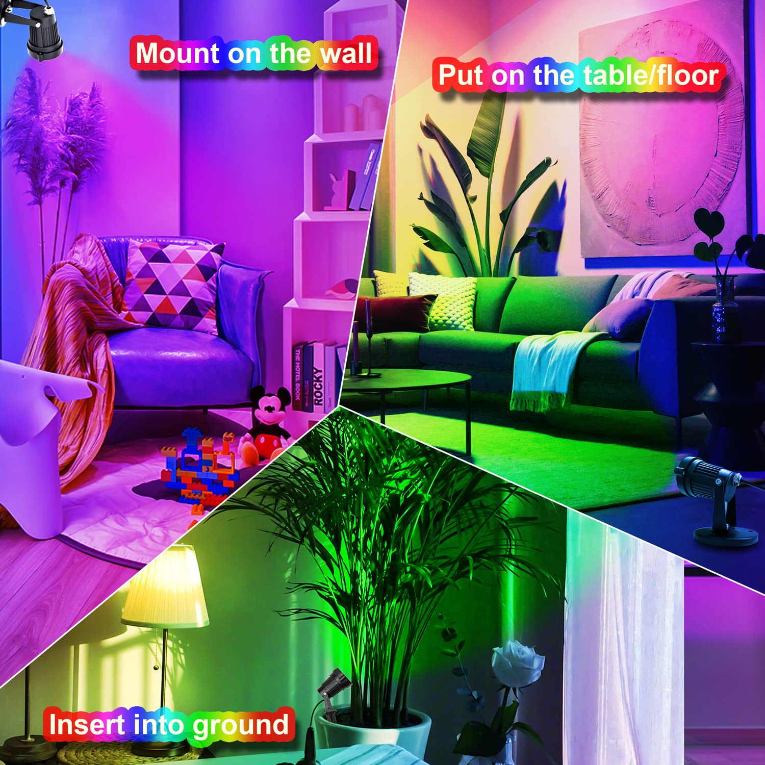 FZWLE indoor spotlights create ambient room decor and ambience