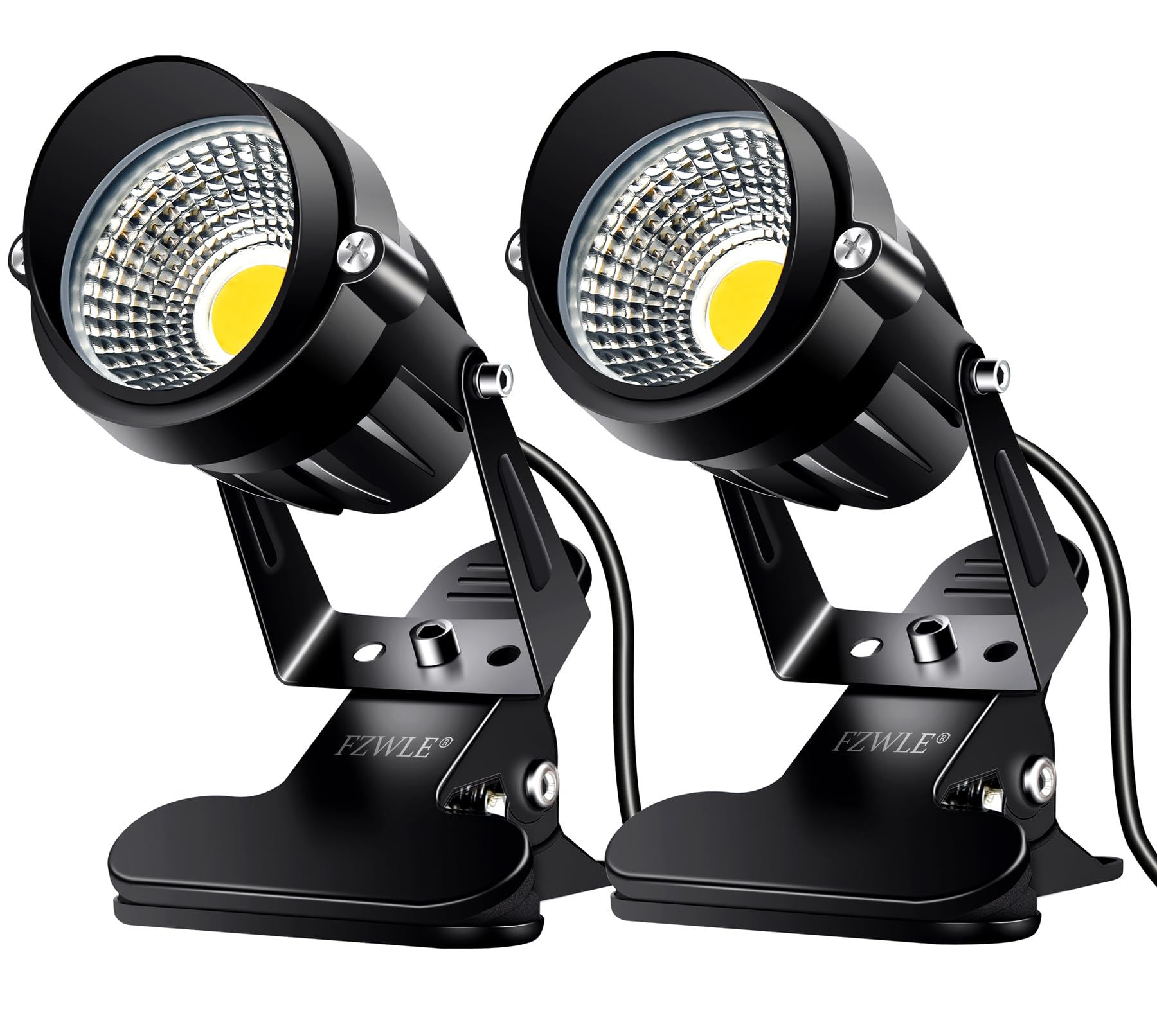FZWLE spot lights clamp onto artwork for precise indoor accent lighting.