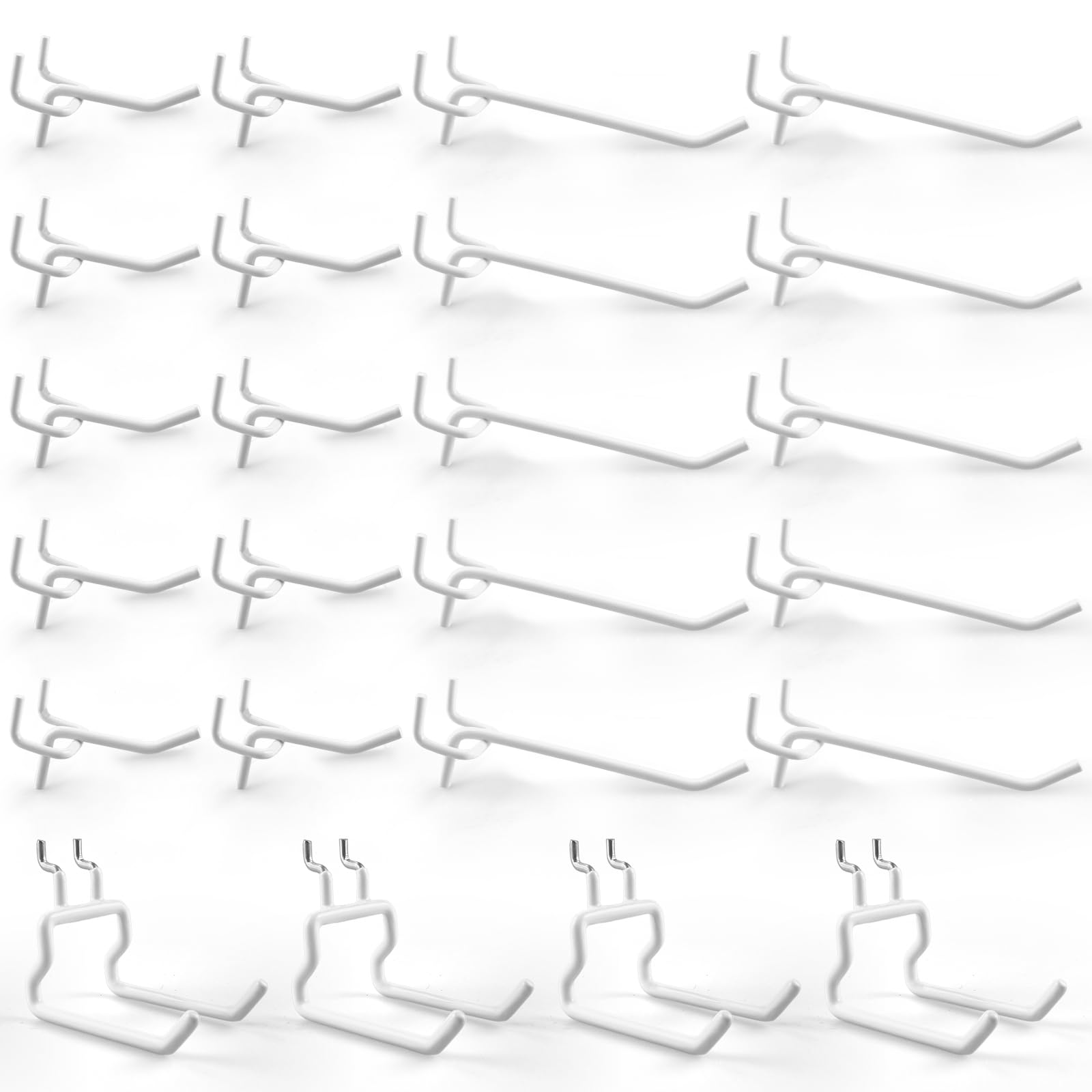 G.CORE 2-inch straight pegboard hook for secure tool hanging.