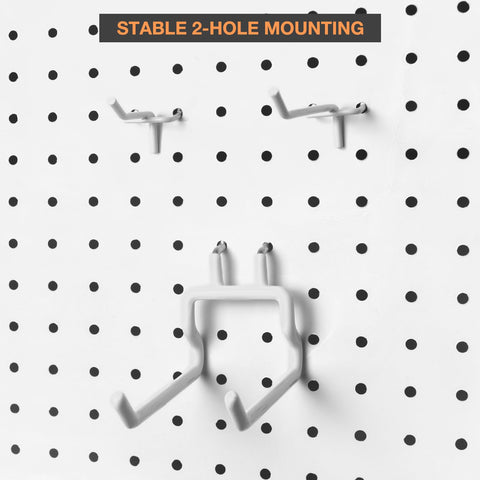 G.CORE double flat hooks provide stable support for wide items.