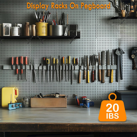G.CORE storage ideas with pegboard system for crafts and workshop.