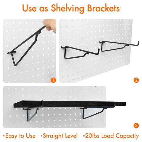 G.CORE pegboard wall installation in minutes with no extra tools.