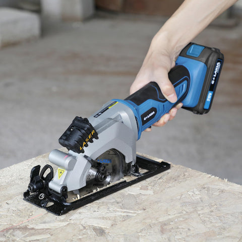 G LAXIA mini circular saw charger included for quick setup.