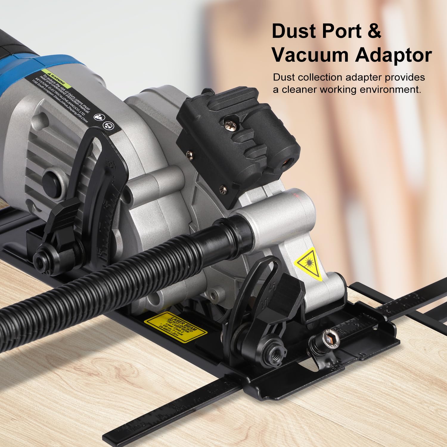 G LAXIA vacuum adaptor helps maintain a clean workspace.