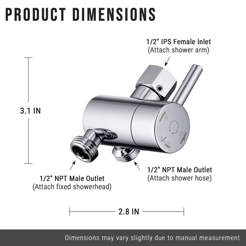 G-Promise 3-way diverter knob in action enables effortless water switching