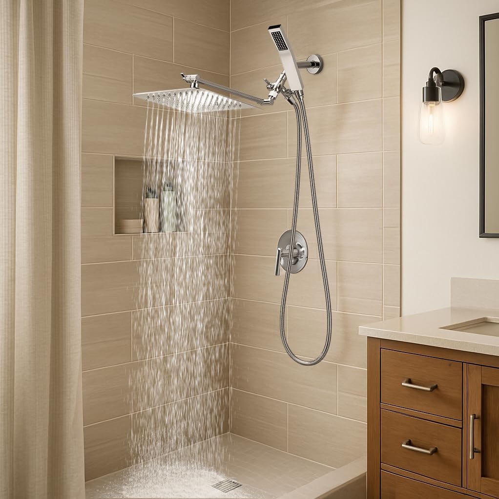 G-Promise 70-75 inch hose offers flexible reach for showers, baths, and cleaning