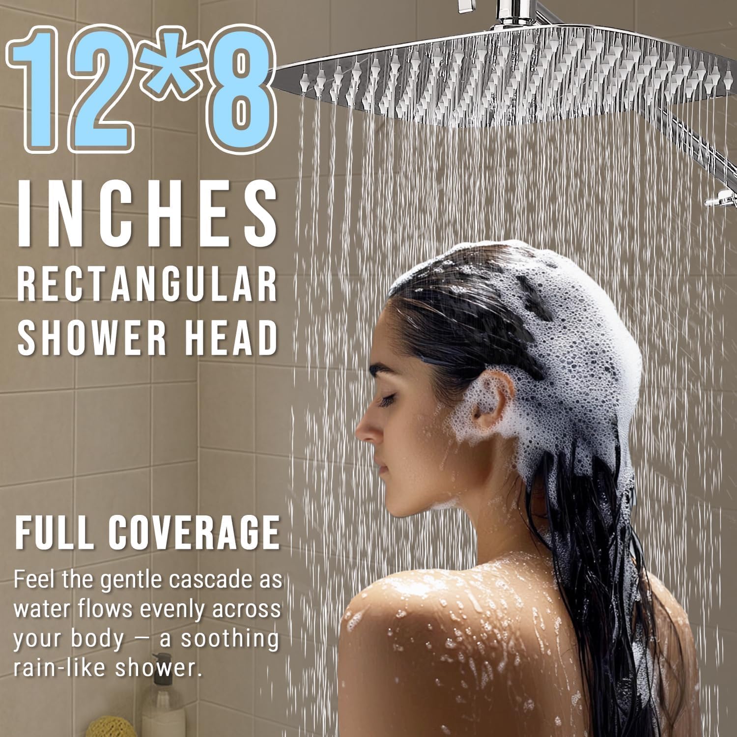G-Promise 71-inch shower hose extends reach for baths and cleaning.